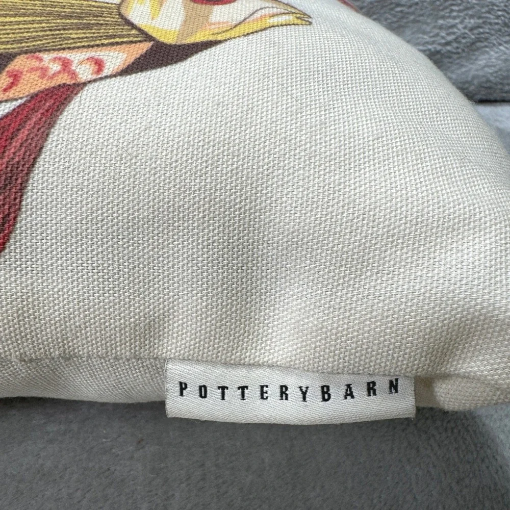 Pottery Barn Tropical Angel Fish Decorative Throw Pillow Nautical Coastal‎ Beach